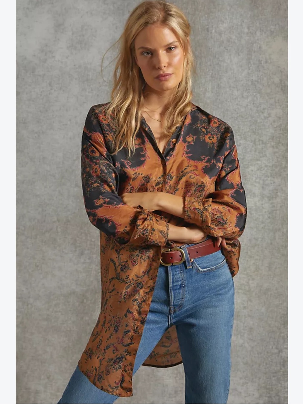 Antoinette silk tunic by Mes Demoiselles from Anthropologie